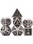 Sb5 Stili Kafatası ve Kemikler Trpg Dnd Zar Oyunları Için Büyük Boy Metal Zar Seti D4 D6 D8 D10 D% D12 D20 (Yurt Dışından) 1