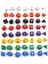 Yeşil Stil Dungeons&dragons Rpg Poly Dice Gameet Için Çok Renkli Taraflı Kalıp D4 D6 D8 D10 D12 D20 (Yurt Dışından) 2