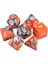 Orangesilver W Beyaz Stil 7-Die Çift Renkli Çokyüzlü Zar Trpg Dnd Zar Oyunları Için D20 D12 D10 D% D8 D6 D4 Komple Set (Yurt Dışından) 1