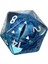 Mavi Stil Kristal Şeffaf Ded D20 Zar Çokyüzlü Çeşitli Şekiller Bar Pub Kulübü Parti Oyunları Için Heykel Dijital Zarlar (Yurt Dışından) 1