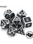 NO.486 Stili Rpg Dnd Mtg Masa Oyunları Için Metal Zar Emaye Boya Siyah Ipli Kılıf Seti (Yurt Dışından) 1