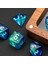 Gül Kırmızı Mavi Tarzı Et Yeni Orak Yazı Tipi Dnd Zar Seti D4~D20 Warhammer Dungeons And Dragons Için Çokyüzlü Zar Rol Yapma Masa Oyunu ​rpg D&d (Yurt Dışından) 4