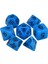 Mavi Stil Glow In The Dark 7-Die Çokyüzlü Zar Seti D4 D6 D8 D10 D% D12 D20 Için Masa Oyunları Rpg Dnd (Yurt Dışından) 1