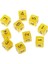 Sarı 16MM Tarzı Zar Trpg D&d Rol Yapma Oyunları Çok Taraflı D6 D10 D12 D20 Zar (Yurt Dışından) 1