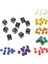 Sarı 16MM Tarzı Zar Trpg D&d Rol Yapma Oyunları Çok Taraflı D6 D10 D12 D20 Zar (Yurt Dışından) 2