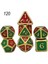 NO.120 Stili Dados Rpg Zar Masası Oyunları Satış Promosyonu Çokyüzlü Metal Zarlar Çinko Alaşımlı Sayısal Dnd Zar 7 Set D4 D6 D8 D10 D12 D20 (Yurt Dışından) 1