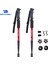 Kırmızı Stil 2pcslot Baston Trekking Direkleri Nordic Walking Baston Teleskopik Baton Yürüyüş Aksesuarları ile Alüminyum Alaşımlı Koltuk Değneği (Yurt Dışından) 1