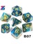 B07 Stili Renkli Evren Galaxy Zar Seti D4-D20 Dnd Rpg Noel Hediyesi Seçmek Için En Iyi Giftolors (Yurt Dışından) 1