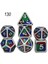 NO.130 Tarzı Rpg Pirinç Çokyüzlü Setler Metal Dnd Zar Oyunu Masa Oyunları Çinko Alaşım Açık Pembe Dices Dijital Desen D20 D10 D8 D12 D6 D4 (Yurt Dışından) 1