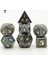 No.7 Tarzı Dragon Scale Metal Zar ve Dnd Zar Seti Dados Rpg Zar Rulo Çokyüzlü Zarlar D4 D6 D8 D10 D20 Oyun Zar Seti (Yurt Dışından) 1