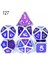 NO.127 Stili Dados Rpg Zar Masası Oyunları Satış Promosyonu Çokyüzlü Metal Zarlar Çinko Alaşımlı Sayısal Dnd Zar 7 Set D4 D6 D8 D10 D12 D20 (Yurt Dışından) 1