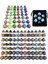 07 Sarı Stil Olyhedral 2 Renkli Zar ile Çanta Nebula Efekti Poker Dnd D4,D6,D8,D10,D%,D12,D20 Rpg Oyunu (Yurt Dışından) 2