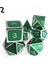 No.4 Tarzı Yeşil Dnd Metal Zar Standardı ve D4 D6 D8 D10 D% D12 D20, Rol Yapma D&d Rpg Oyunları Için (Yurt Dışından) 2