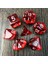 Kırmızı Stil 7pcsset Şeffaf Kristal Zar Seti D4, D6, D8, D10, D10%, D12, D20 Masa Oyunu Rpg Zar, Mor (Yurt Dışından) 5