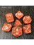 Beyaz Stil 7pcsset Şeffaf Kristal Zar Seti D4, D6, D8, D10, D10%, D12, D20 Masa Oyunu Rpg Zar, Mor (Yurt Dışından) 3