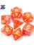 02 Turuncu Stil Dnd Opak D4-D20 Için En Li ve Akrilik Çokyüzlü Trpg Oyunları Oyun Oyun Için Çok Taraflı Zar (Yurt Dışından) 1