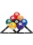 6 Adet Tarzı Magic Ball Rack Bilardo Rack Sheet Cue Ball Rack Üçgen Cue Ball Aksesuar Ball Combo Pack (Yurt Dışından) 4