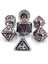 M0010-A Stili 7 Adet Metal Zar Seti Dnd Oyunu Çokyüzlü Katı Metal D & D Zar Seti Rol Yapma Oyunu Için Saklama Çantası Rpg Mtg Dnd Matematik Öğretim (Yurt Dışından) 1