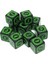 Yeşil Stil Ack Akrilik D6 Oyma Desen Zar 6 Taraflı Aksesuarlar Çokyüzlü Renkli Dnd Zar Dijital Oyun Zar (Yurt Dışından) 1
