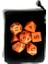 Turuncu Zar Blackbag Stili 7pclot Kadife Zar Çantalı Zar Seti D4, D6, D8, D10, D10%, D12, D20 Masa Oyunu, Dnd, Rpg Zxh Için Renkli Aksesuarlar (Yurt Dışından) 1