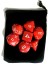 Turuncu Zar Blackbag Stili 7pclot Kadife Zar Çantalı Zar Seti D4, D6, D8, D10, D10%, D12, D20 Masa Oyunu, Dnd, Rpg Zxh Için Renkli Aksesuarlar (Yurt Dışından) 2