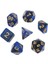 Siyah Beyaz Tarzı Dnd Mtg Masa Üstü Rpg Oyunları Için Siyah Ipli Çantalı Yeni Nebula Zar Seti (Yurt Dışından) 5