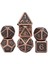 NO.123 Tarzı Rpg Pirinç Çokyüzlü Setler Metal Dnd Zar Oyunu Masa Oyunları Çinko Alaşım Açık Pembe Dices Dijital Desen D20 D10 D8 D12 D6 D4 (Yurt Dışından) 2