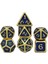NO.123 Tarzı Rpg Pirinç Çokyüzlü Setler Metal Dnd Zar Oyunu Masa Oyunları Çinko Alaşım Açık Pembe Dices Dijital Desen D20 D10 D8 D12 D6 D4 (Yurt Dışından) 3