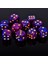 Yeşil Stil Shadowrun Champions Rpg Için 10 D6 Zar Seti Yuvarlak Köşeli Kare Kalıp – Vortex, Çift Renk (Yurt Dışından) 5