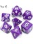 Mor Tarzı Sarı Colortop Dnd Lot Zar Seti D4, D6, D8, D10, D10%, D12, D20 Hediye Olarak Masa Oyunu Için Taşınabilir (Yurt Dışından) 1