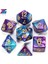 No.14 Tarzı Olyhedral 2 Renkli Zar ile Çanta Nebula Efekti Poker Dnd D4,D6,D8,D10,D%,D12,D20 Rpg Oyunu (Yurt Dışından) 1