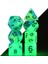 Mavi Yeşil Tarzı Glow In The Dark Polyhedral 7-Die Iki Ton Zar Seti D4 D6 D8 D10 D% D12 D20 Masa Oyunları Için Rpg Dnd (Yurt Dışından) 2