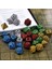 Yeşil A Stili Rpg Dnd Için D4 D6 D8 D10 D% D12 D20'DEN Çokyüzlü 7-Die Oyma Desen Zar Seti (Yurt Dışından) 5