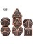 NO.108 Stili Dados Rpg Zar Masası Oyunları Satış Promosyonu Çokyüzlü Metal Zarlar Çinko Alaşımlı Sayısal Dnd Zar 7 Set D4 D6 D8 D10 D12 D20 (Yurt Dışından) 1