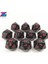 10 Adet D10 Kırmızı Stil Dijital Küp Zar Katı Siyah x Kırmızı Çokyüzlü D4D6D8D10D10%D12D20 Rpgboard Oyunu Için (Yurt Dışından) 3