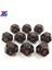 10 Adet D10 Kırmızı Stil Dijital Küp Zar Katı Siyah x Kırmızı Çokyüzlü D4D6D8D10D10%D12D20 Rpgboard Oyunu Için (Yurt Dışından) 4