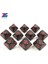 10 Adet D10 Kırmızı Stil Dijital Küp Zar Katı Siyah x Kırmızı Çokyüzlü D4D6D8D10D10%D12D20 Rpgboard Oyunu Için (Yurt Dışından) 5