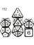 NO.112 Stili Dados Rpg Zar Masası Oyunları Satış Promosyonu Çokyüzlü Metal Zarlar Çinko Alaşımlı Sayısal Dnd Zar 7 Set D4 D6 D8 D10 D12 D20 (Yurt Dışından) 1
