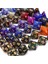 Siyah Stil Masaüstü Oyunları Için 8'li Galaxy Çokyüzlü Akrilik Zar Seti Dnd Rpg Mtg Matematik Öğretimi (Kadife ve Ejderha Göz Torbası Seçeneği) (Yurt Dışından) 4