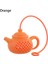Turuncu1 Tarzı Renkli Çaydanlık Şeklinde Çay Demlik Dayanıklı Çay Süzgeci Silikon Çay Poşeti Yaprak Filtre Difüzör Mutfak Gadget Teaware Ev Tedarik (Yurt Dışından) 1
