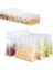 El Tarzı ile 21X28X8CM Taşınabilir Kendinden Mühürlü Kalın Gıda Saklama Çantası Yeniden Kullanılabilir Stand Up Buzlu Şeffaf Paket Taşıma Çantaları Ev Mutfak Gereçleri (Yurt Dışından) 3