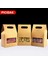 8X15.5X6 cm Stili 50 Parça Kare Pencere Taneleri ile Kraft Kağıt Kutusu Gıda Kuruyemiş Aperatifler Çay Saklama Kutusu Kendinden Sızdırmazlık Kendinden Destekli Çanta Kahve Poşeti (Yurt Dışından) 2