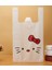 Kırmızı Kedi Stili 10X32CM Beyaz Renk Saplı Çantalar Sevimli Karikatür Kedi Desen Plastik Yelek Çanta Içecek Paket Servisi Paketleme Çantası Küçük Mücevher Içecek Çantası (Yurt Dışından) 1