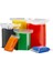 Stil Karışımı 7X10CM Mini Kalın Plastik Zip Çanta Beş Renk Kırmızı Sarı Mavi Yeşil Turuncu Fermuarlı Mühürlü Çanta Mücevher Toz Depolama Paketi Kılıfı (Yurt Dışından) 3