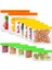 Yeşil Stil 15.3X15.3CM Silikon Gıda Saklama Kapları Sızdırmaz Yeniden Kullanılabilir Kaplar Stand Up Zip Kapatma Torbası Taze Bardak Peva Gıda Saklama Çantası 6 Renk (Yurt Dışından) 2