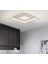 Siyah 80 x 80 cm Kare 3 Işık Rengi,Kumandalı Led Tavan Lambası,Avize,Modern Aydınlatma, Dekoratif Işık 1