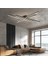 Siyah 100 x 100 cm 6500k, Kumandalı, Led Tavan Lambası,Avize,Modern Aydınlatma,Dekoratif Işık 3