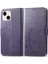 Iphone 14 Için Kılıf Artı Kapak Kapak Kısa Kayış Deri Kılıf Zarif Dört (Yurt Dışından) 1