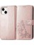 Iphone 15 Için Kılıf Artı Flip Kapak Dört Yapraklı Yonca Deri Kılıf Zarif (Yurt Dışından) 1
