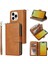 Iphone 15 Için Kılıf Pro Flip Kapak ile El Kayışı Fermuar Cep Kart Durumda (Yurt Dışından) 1